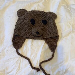 Brown Bear Crochet Hat
